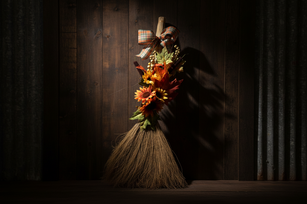 Autumn Harvest Decorative Broom